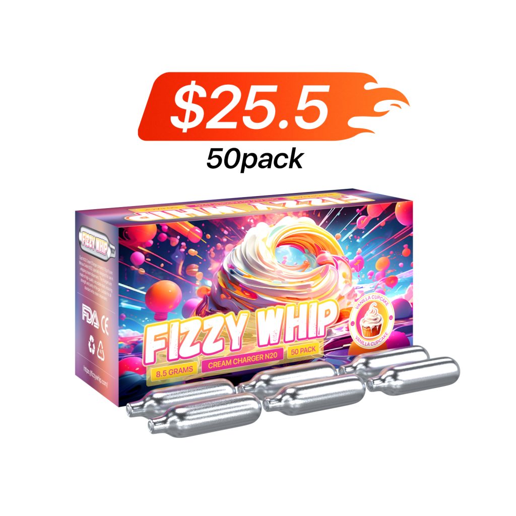 Cream Chargers (N20) 8.5G 50 Pack